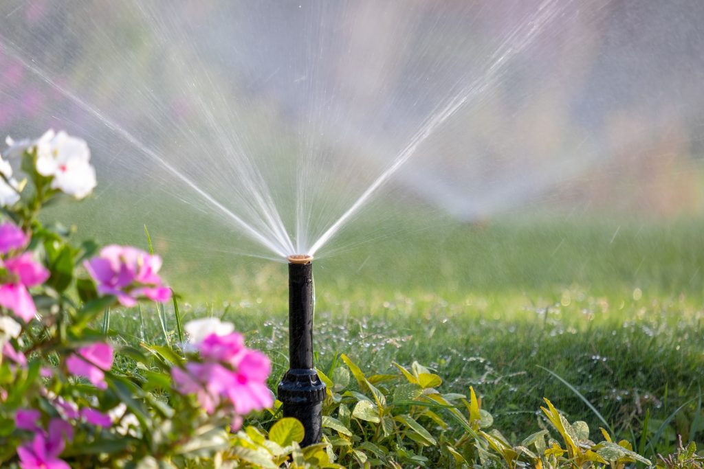 sistema de riego de jardín