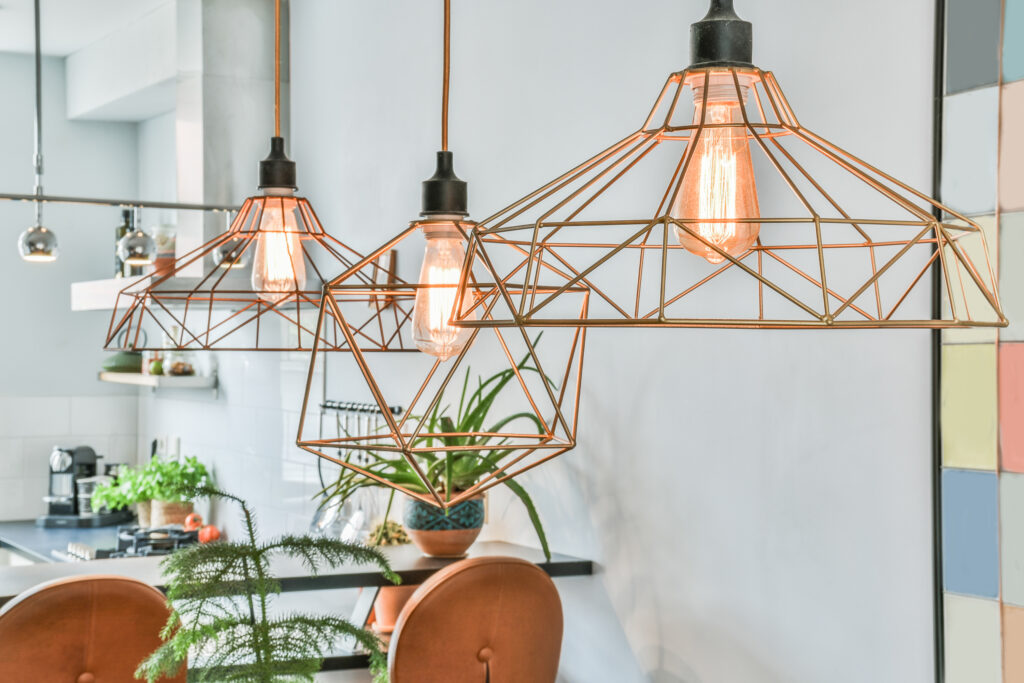 cocina con luces led